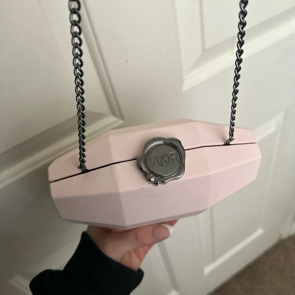 Viktor & Rolf Flowerbomb Pink Geometric Clutch - Picture 4 of 9